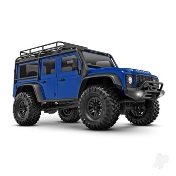 TRX-4m Land Rover Defender 118 4X4 Electric Trail Crawler Blue + TQ 2-ch ECM-25 Titan 87T 750mAh 2-Cell LiPo USB Charger