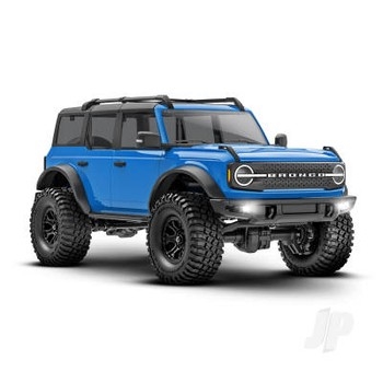 TRX-4m 2021 Ford Bronco 118 4X4 Electric Trail Crawler Blue + TQ 2-ch ECM-25 Titan 87T 750mAh 2-Cell LiPo USB Charger