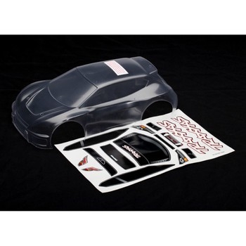 Body, 1/16 Rally (clear, requires painting)/ grill and light