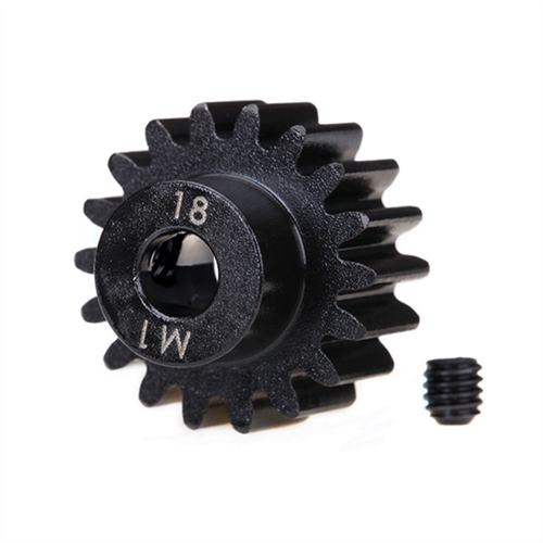 Gear, 18-T pinion (1.0 metric pitch) (fits 5mm shaft)