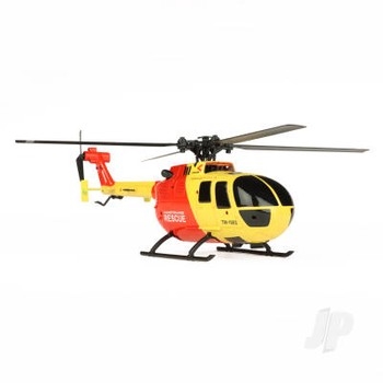 BO-105 Scale 250 Flybarless Helicopter with 6 Axis Stabilisation and Altitude Hold (Yellow/Red)