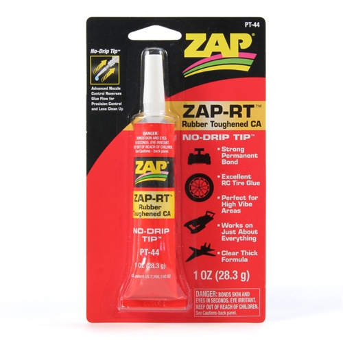 PT44 Zap-RT Rubber Toughened CA 1oz