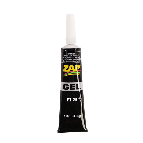 Zap Gel CA no drip-suck back tube 1oz 283g