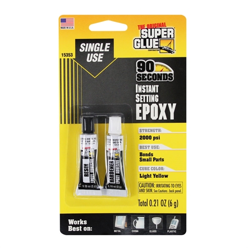 90 Second Instant Setting Single Use Epoxy (0.21oz, 6g)