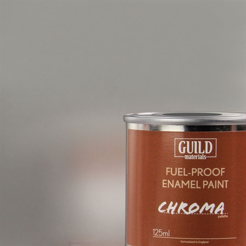 Chroma Enamel Fuelproof Paint Gloss Silver (125ml Tin)