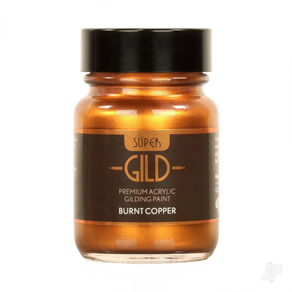 Super GILD Acrylic Gilding Enamel Paint, Burnt Copper (30ml)
