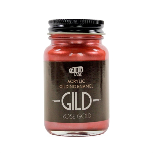 GILD Acrylic Gilding Enamel Paint, Rose Gold (60ml Jar)