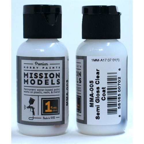 Semi Gloss Clear Coat, 1oz