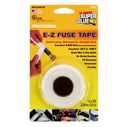 Super Glue EZ Fuse Tape White (1in x 10ft)