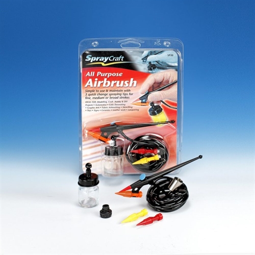 SP20 Multi-Tip All-Purpose Airbrush