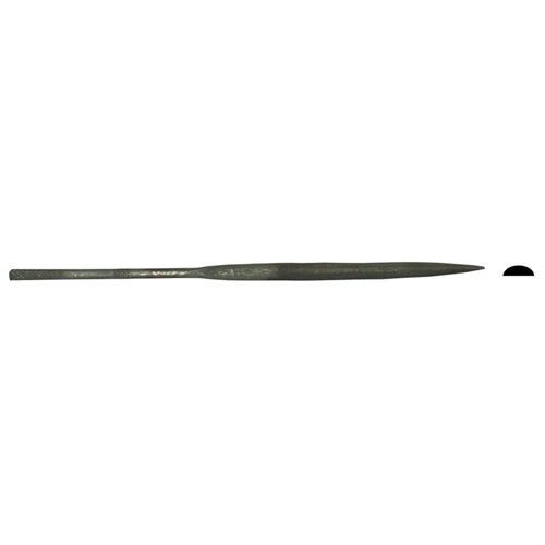 5.5in (13.97cm) Half-Round Needle File, Cut #2 (Carded)