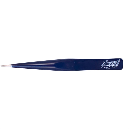 Hollow Handle Ultra Fine Point Tweezers, Blue (Carded)