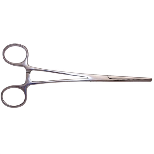 7.5in Straight Nose Stainless Steel Hemostats (Carded)