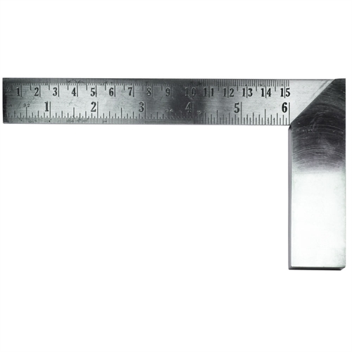 6in (15.24cm) Precision Carbon Steel Machine Square(Bulk)