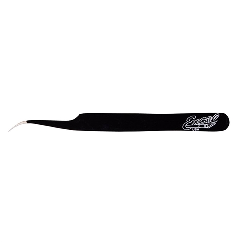 Slant Point Fine Point Tweezers Black Carded