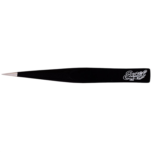 Hollow Handle Ultra Fine Point Tweezers Black Carded