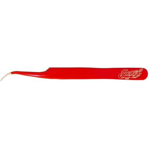 Slant Point Fine Point Tweezers Red Carded