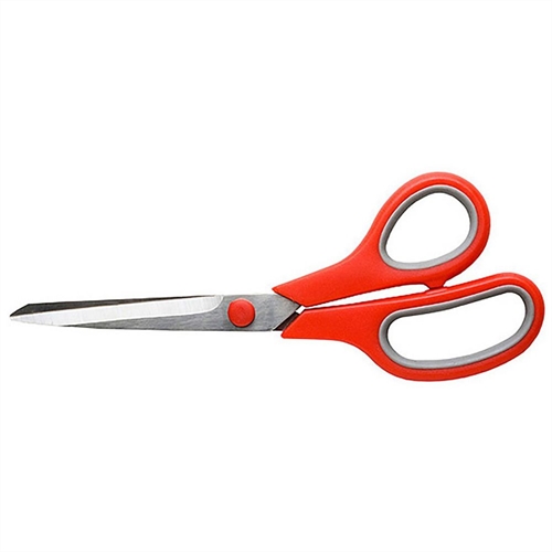 8in Stainless Steel Scissors Soft Grip Carded