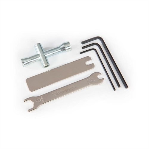 Tool set (includes 1.5mm hex wrench / 2.0mm hex wrench / 2.5mm hex
wrench/ 4-way wrench/ 8mm & 4mm wrench/ U-joint wrench)
