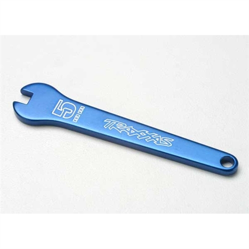 Flat wrench, 5mm (blue-anodised aluminium)