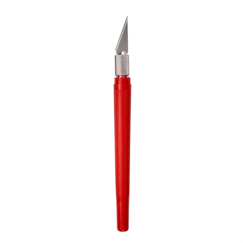 K40 Pocket Clip-on Knife with Twist-off Cap, Red (Carded)