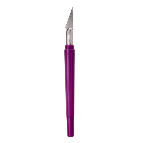 K40 Pocket Clip-on Knife with Twist-off Cap PurpleCarded