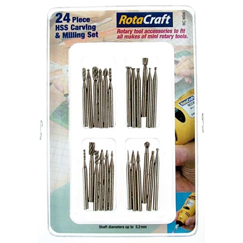 R/C9004 24pc HSS Carving & Milling Set