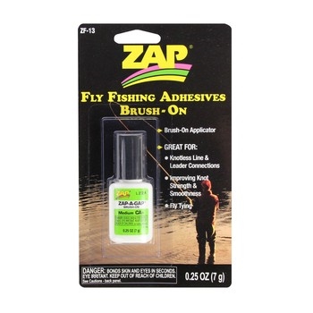 Fly Fishing Adhesives Zap-A-Gap Medium Brush On 025oz 7g