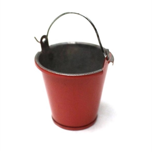 Small Tin  Bucket (Red)
