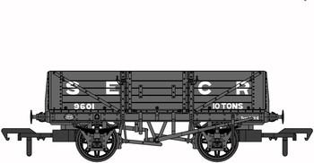 Rapido Trains OO Gauge D1347 5 Plank Wagon SECR No9601 - 906001