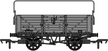 D1355 7 Plank Wagon - BR NoS28662 OO