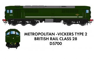 Class 28 D5700 BR Green