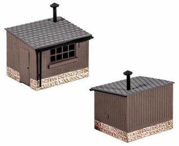 Wooden Lineside Huts (2) (OO)