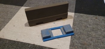 Betonblock barrier forklift insert