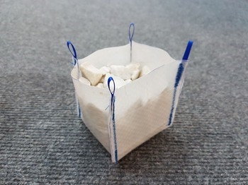 Dumpy bag Blue straps