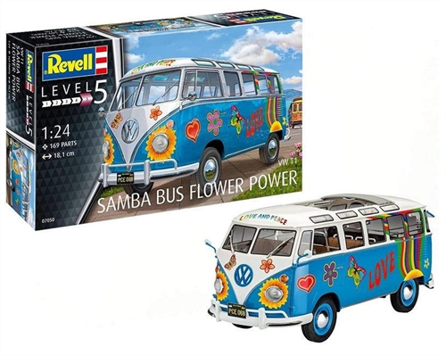 VW T1 Samba Bus Flower Power