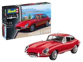 Jaguar E-Type Coupe Revell 124 Scale Plastic Kit - 07668