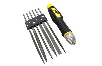 7 Piece Precision File Set with Interchangeable Handle