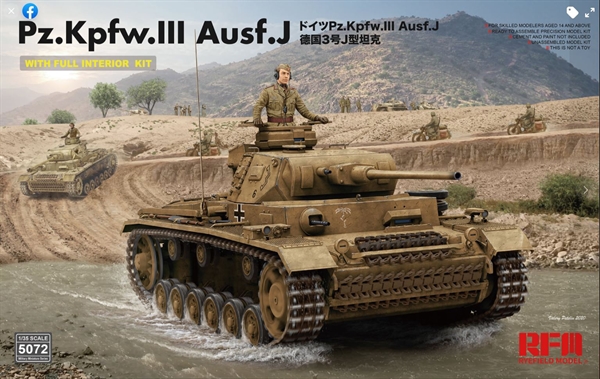 Pz.Kpfw III Ausf. J with Interior
