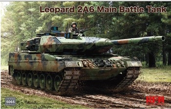 Leopard 2A6 Main Battle Tank with Workable Tracks (Plain box version)