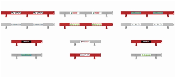 Scalextric Crash Barriers With Stickers - C8191