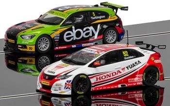 Scalextric BTCC Champions Twin Car Pack, BMW 125 Series 1 & Honda Civic - C3694A
