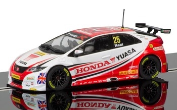 Scalextric BTCC Anniversary Special Edition Honda Civic Type R Matt Neal Slot Car - C3734SE