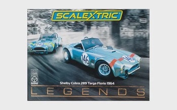 Scalextric Legends 132 Slot Car Twin Pack - Shelby Cobra 289 1964 Targa Florio - C4305A