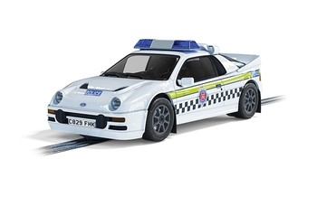 Scalextric 132 Slot Car Ford RS200 Police Edition - C4341