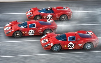 Scalextric 132 Slot Car 1967 Daytona 24 Triple Pack - C4391A