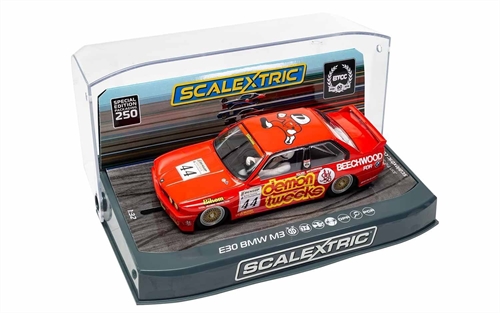 Scalextric BTCC Anniversary Special Edition BMW E30 M3 Roland Ratzenberger Slot Car - C3739SE