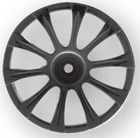 White 10 Spoke Wheel