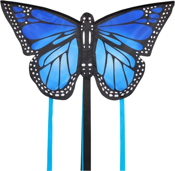 Monarch Butterfly Small Kite - Blue