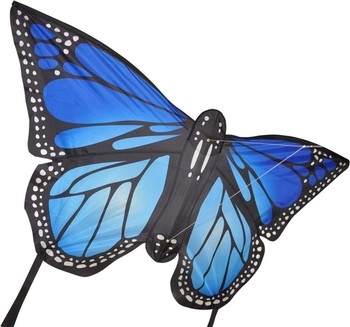 Monarch Butterfly Large Kite - Blue